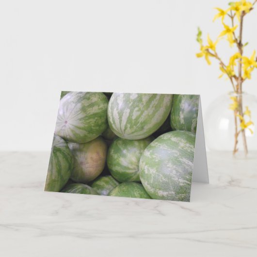 "Watermeloenen" Hartelijk dank Kaart (Gele Bloem)