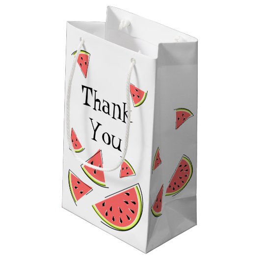 Watermeloenen Hartelijk dank Klein Cadeauzakje (Achterkant Gekanteld)