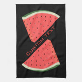 Watermeloenen keukenhanddoeken - aangepaste tekst  (Verticaal)