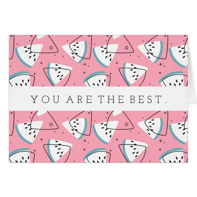 Watermeloenen met kleurrijke Waterverf (Voorkant Horizontaal)