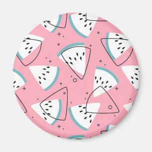 Watermeloenen met kleurrijke Waterverf Magneet