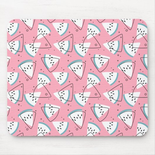 Watermeloenen met kleurrijke Waterverf Muismat (Voorkant)