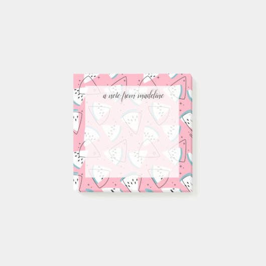 Watermeloenen met kleurrijke Waterverf Post-it® Notes (Voorkant)