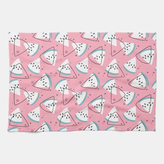 Watermeloenen met kleurrijke Waterverf Theedoek (Horizontaal)