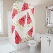 Watermeloenen: Naadloze zomerse zoetheid. Douchegordijn (In situ)
