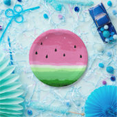 watermeloenen papieren bordje (Feest)