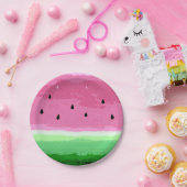 watermeloenen papieren bordje (Feest)