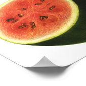  watermeloenen, ronde, organische voedselvruchten poster (Hoek)