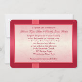 Watermeloenen Roze en Ivory Floral Kaart (Achterkant)