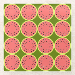 Watermeloenen Roze Multi Glazen Onderzetter