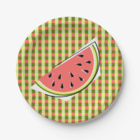 Watermeloenen Slice Check papieren borden