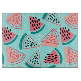 Watermeloenen snijraad snijplank