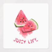 Watermeloenen Stickers - aangepaste tekst (Design 2)