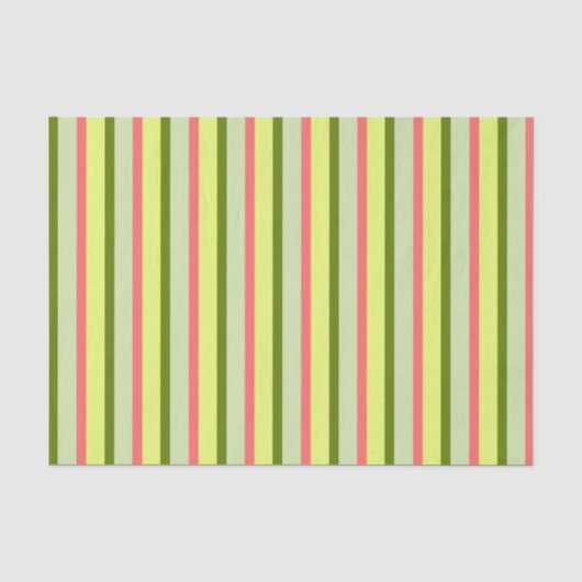 Watermeloenen Stripe Klassiek tissuepapier (Voorkant)