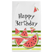Watermeloenen stripe Thin Birthday Klein Cadeauzakje (Achterkant)