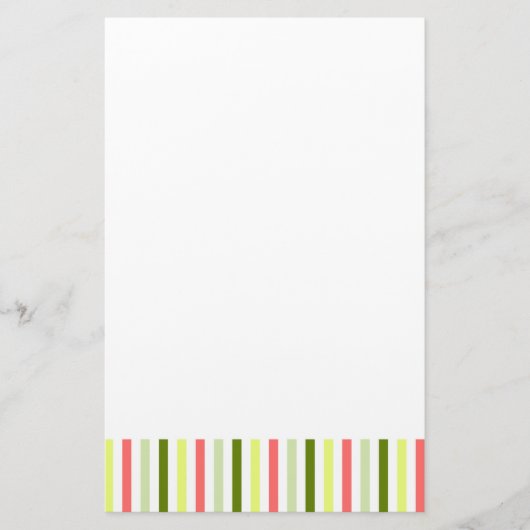Watermeloenen Stripe Thin-papierwaren Briefpapier (Voorkant)