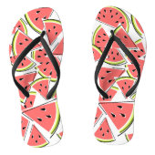 Watermeloenen teenslippers (Voetbed)