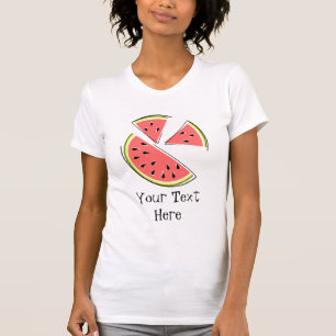 Watermeloenen "Tekst" dames t shirt
