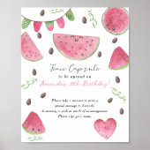 Watermeloenen Time Capsule 1e verjaardag Poster (Voorkant)