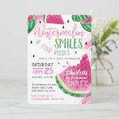 Watermeloenen - uitnodiging voor een feest (Staand voorkant)