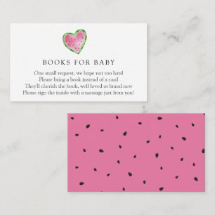 Watermeloenen voor Baby-invoegkaart Informatiekaartje
