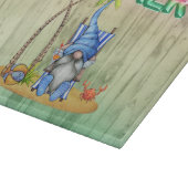 Watermeloenen voor Folie en strand met handpalm Snijplank (Hoek)