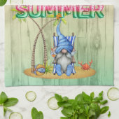 Watermeloenen voor Folie en strand met handpalm Theedoek (Gevouwen)