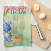 Watermeloenen voor Folie en strand met handpalm Theedoek (Quarter Fold)