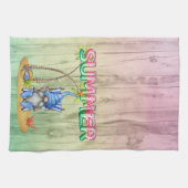 Watermeloenen voor Folie en strand met handpalm Theedoek (Horizontaal)