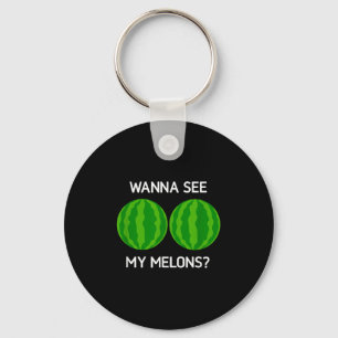 Watermeloenen, Wil je mijn meloenen zien, Grappig, Sleutelhanger