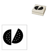 Watermeloenenzegel Rubberstempel (Gestempeld)