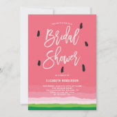 Watermeloengradiënt Modern Vrijgezellenfeest Kaart (Voorkant)