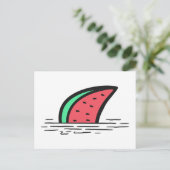 Watermeloenhaai Briefkaart (Staand voorkant)