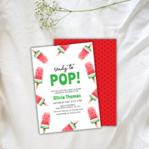 Watermeloenijs klaar voor Pop Baby shower