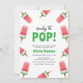 Watermeloenijs klaar voor Pop Baby shower Kaart (Voorkant)