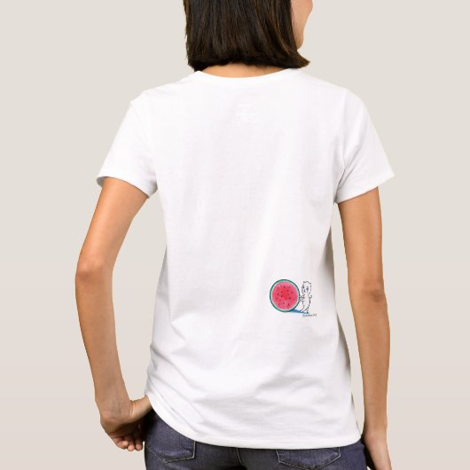 Watermeloenkat 2 t-shirt (Achterkant)