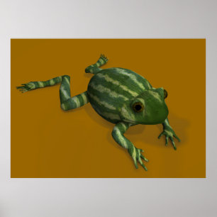 Watermeloenkikker Poster