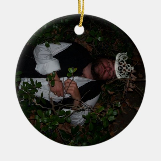watermeloenkoningin keramisch ornament (Voorkant)