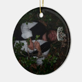 watermeloenkoningin keramisch ornament (Links)