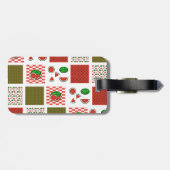 Watermeloenlapwerk Bagagelabel (Achterkant horizontaal)