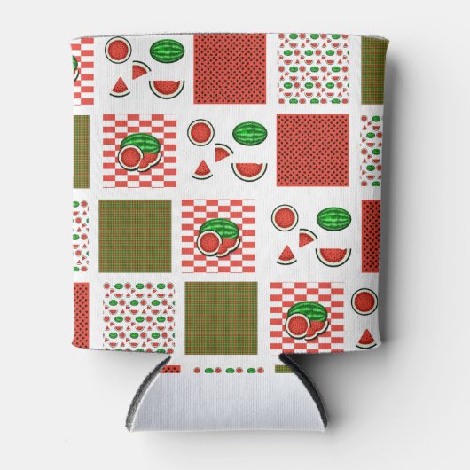 Watermeloenlapwerk Blikjeskoeler (Voorkant)