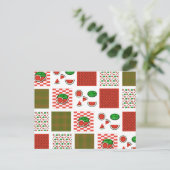 Watermeloenlapwerk Briefkaart (Staand voorkant)