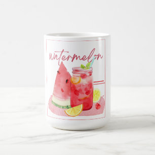Watermeloenlimonade Aquarel Kunst Koffiemok