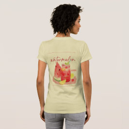Watermeloenlimonade Aquarel Kunst T-shirt