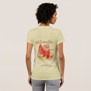 Watermeloenlimonade Aquarel Kunst T-shirt