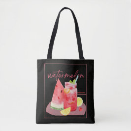 Watermeloenlimonade Aquarel Kunst Tote Bag