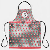 watermeloenmonogram schort (Voorkant)