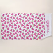 Watermeloennaam Strandlaken (Voorkant)