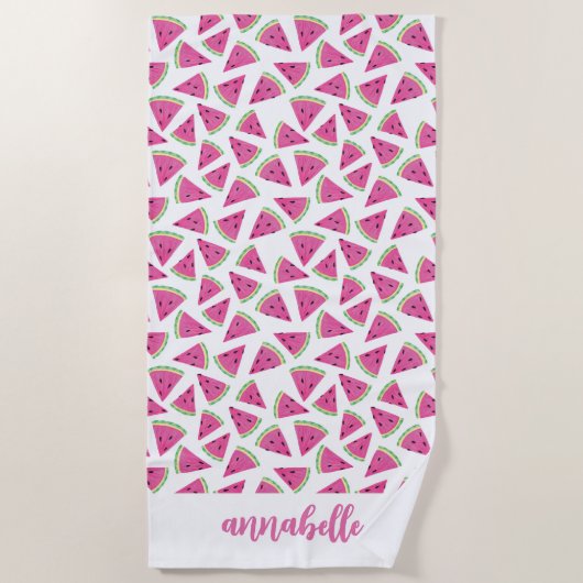 Watermeloennaam Strandlaken (Voorkant)