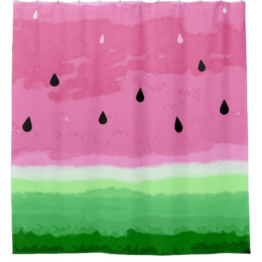 watermeloenontwerp douchegordijn (Voorkant)